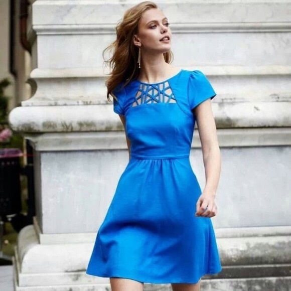 Anthropologie Maeve Blue Dress Size 10 - Picture 2 of 5